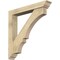 Ekena Millwork Balboa Traditional Rough Sawn Bracket w/ Offset Brace, Douglas Fir, 6"W x 38"D x 38"H BKT0604X38X38BOA01RDF - alternate 1